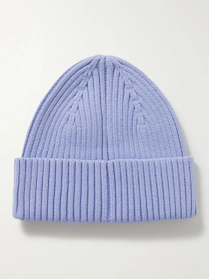 June Ribbed Cotton-Blend Beanie