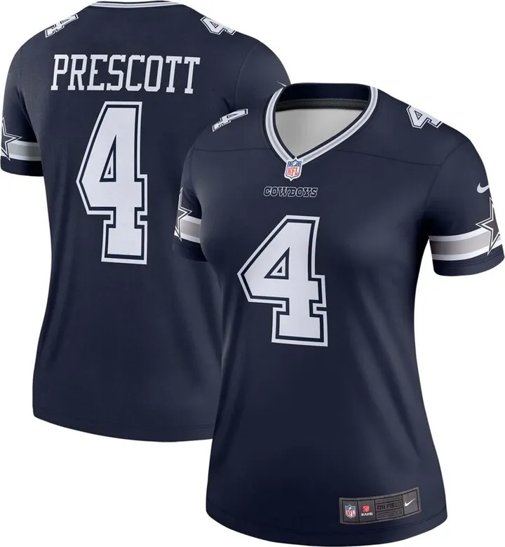 Women's Dak Prescott Navy Dallas Cowboys Legend Player Jersey