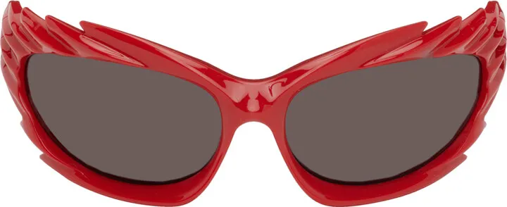 Balenciaga Red Spike Sunglasses