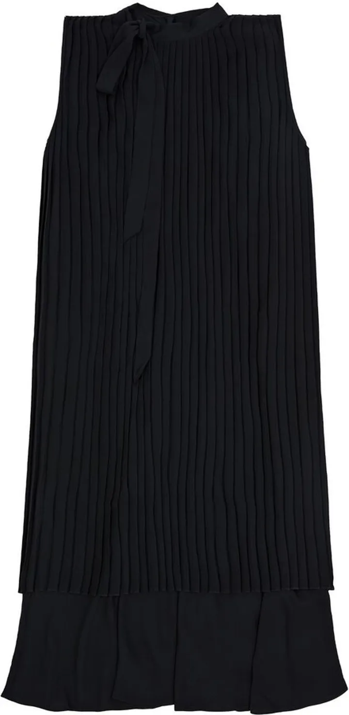 Layered Pleated Asymmetric Dress