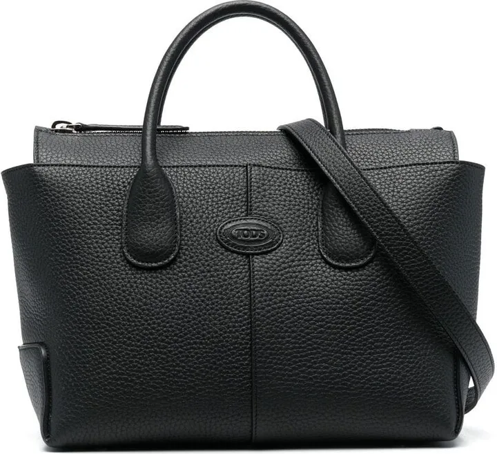 medium Di leather tote bag