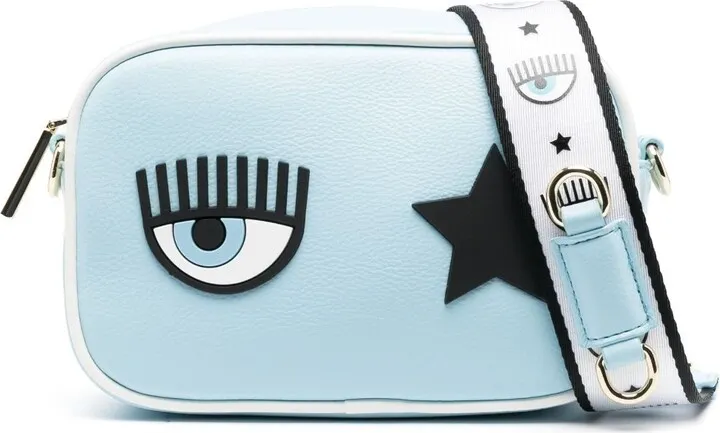 Eyelike-motif crossbody bag