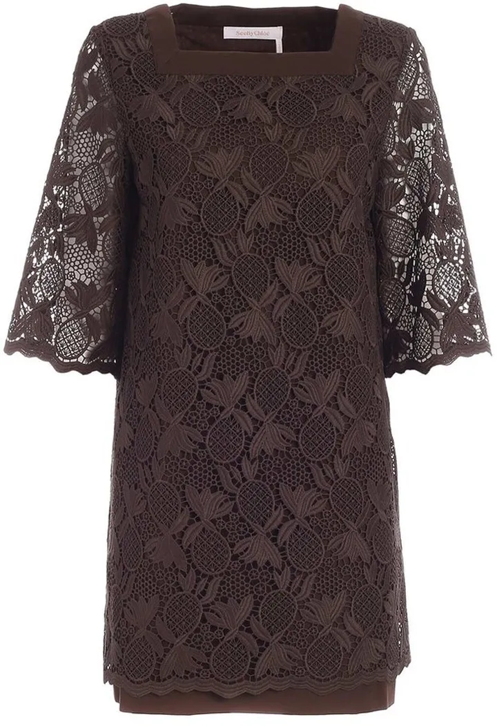 See By Chloé Guipure Lace Mini Dress