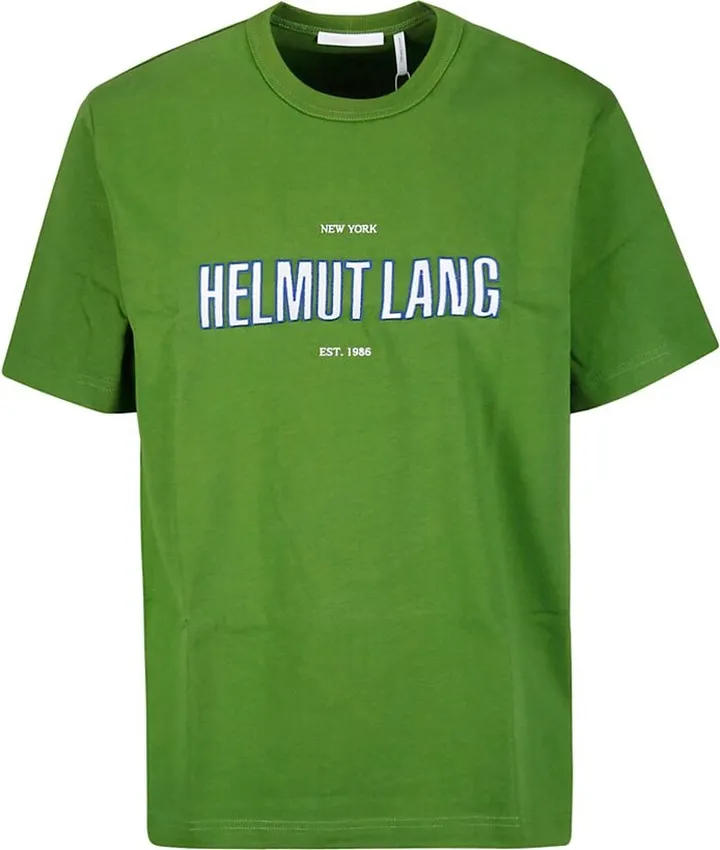 Helmut Lang Logo Printed Crewneck T-Shirt