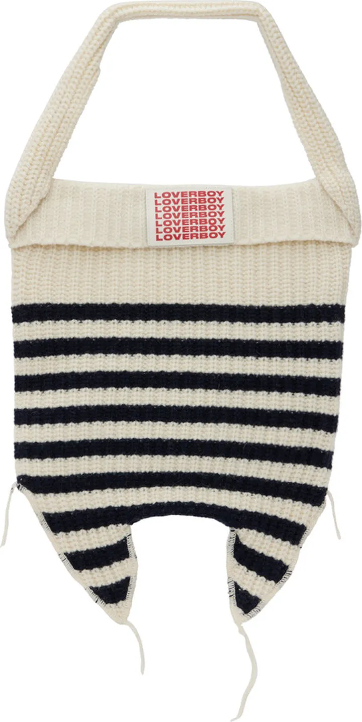 Charles Jeffrey Loverboy SSENSE Exclusive Navy & Off-White Mini Bag