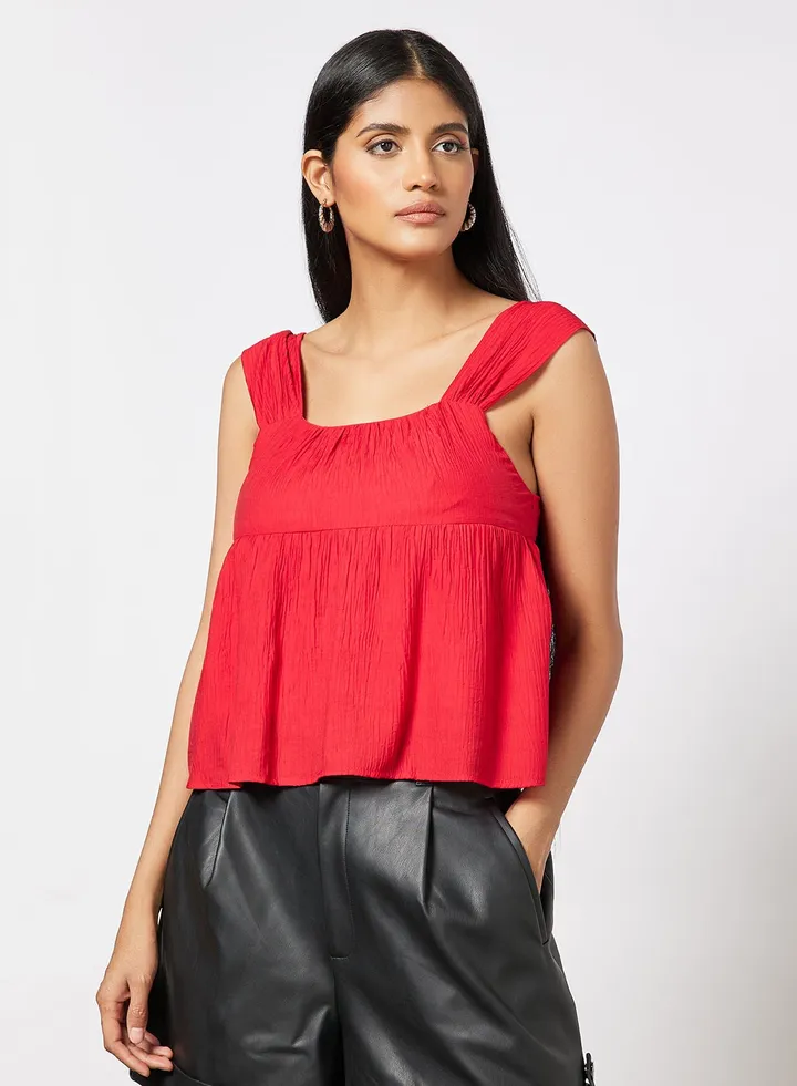 Square Neck Sleeveless Top