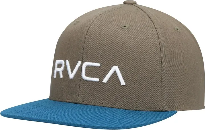 Men's Olive and Teal Twill Ii Snapback Hat