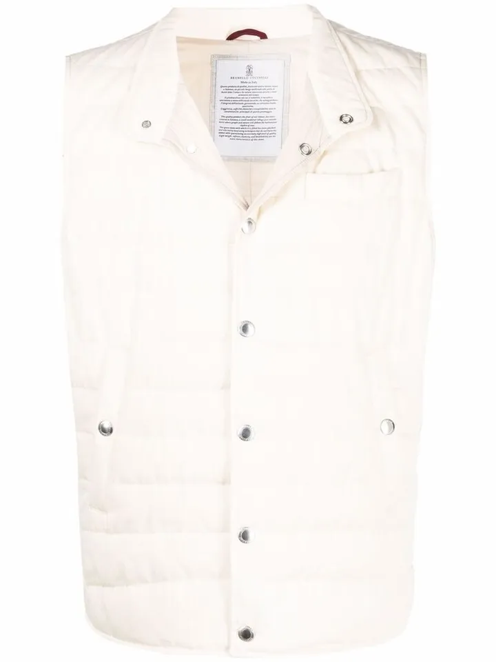 Press-Stud Padded Gilet