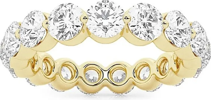 Build Your Own Collection 14K Yellow Gold & Natural Round Diamond Floating Eternity Band