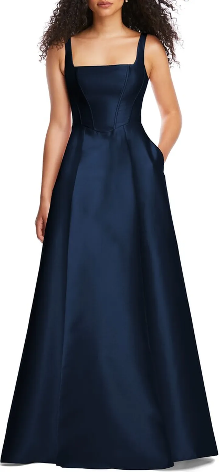 Corset Satin Gown