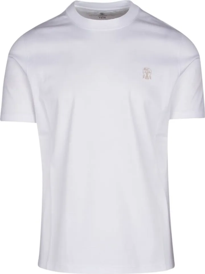 Brunello Cucinelli Logo Printed Short-Sleeved T-Shirt