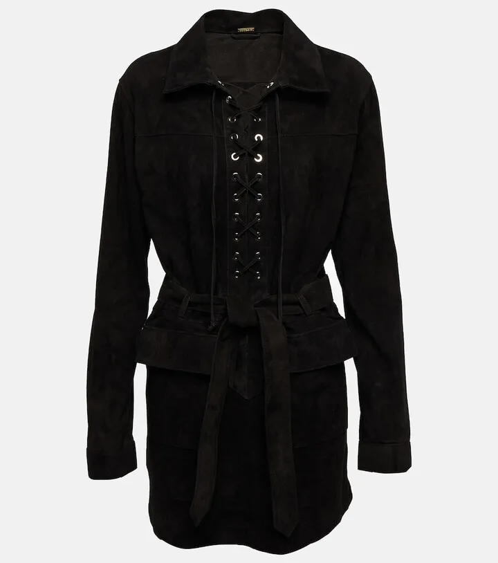 Marina suede minidress