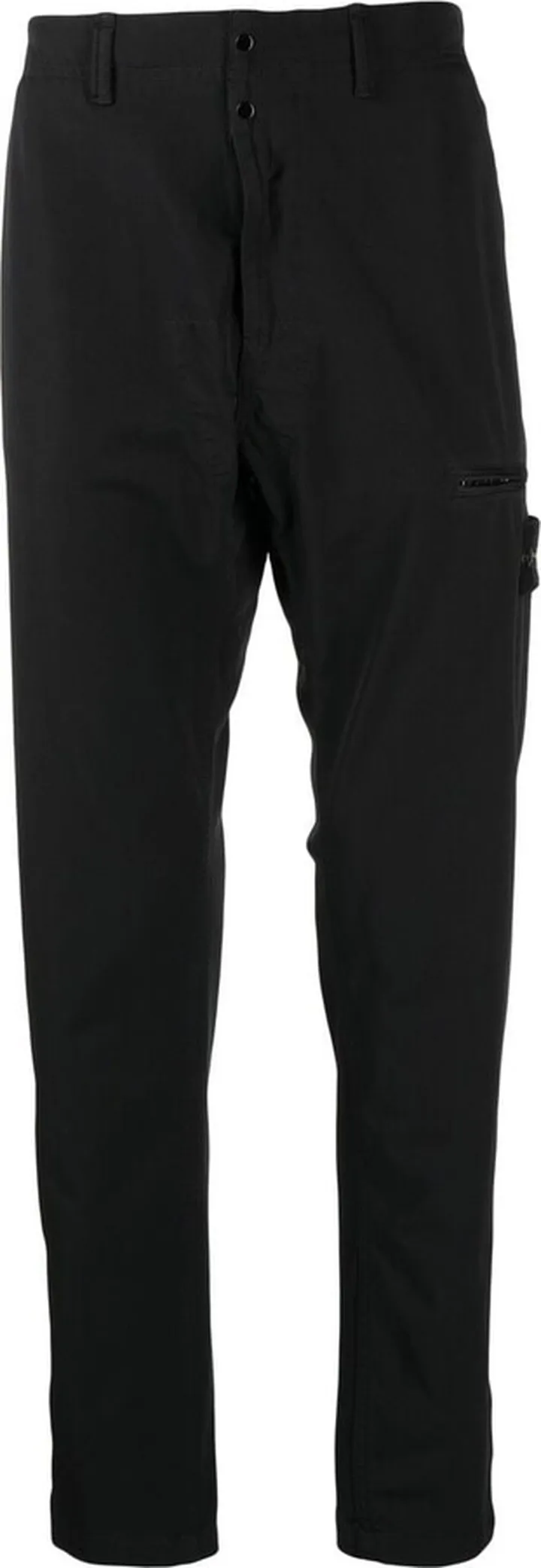 Logo-Patch Straight-Leg Trousers
