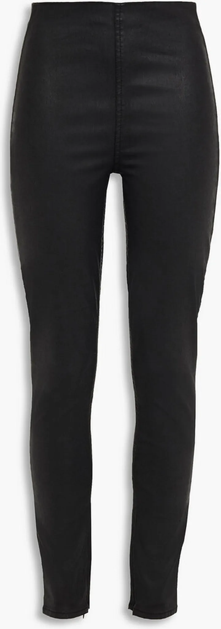 Nina coated high-rise skinny jeans
