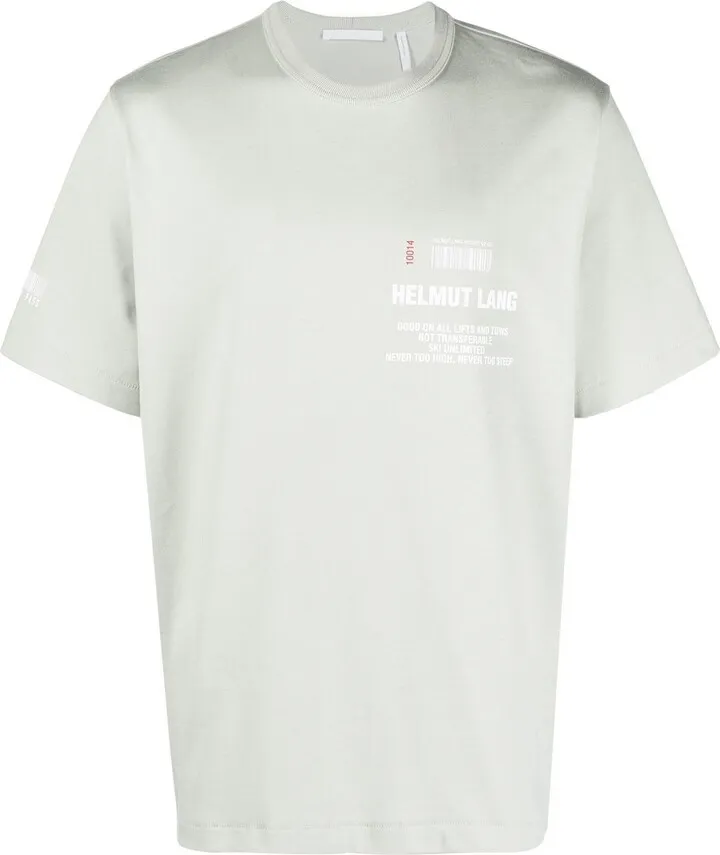 Grey Logo-Print T-Shirt
