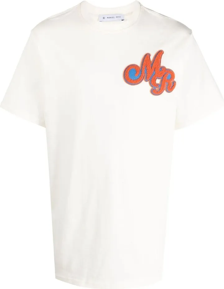 logo-patch cotton T-shirt