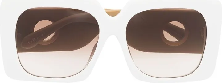 Amber D-frame sunglasses