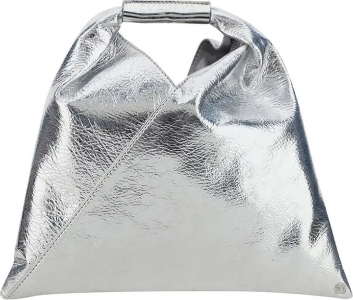 MM6 Maison Margiela Metallic Effect Small Japanese Tote Bag
