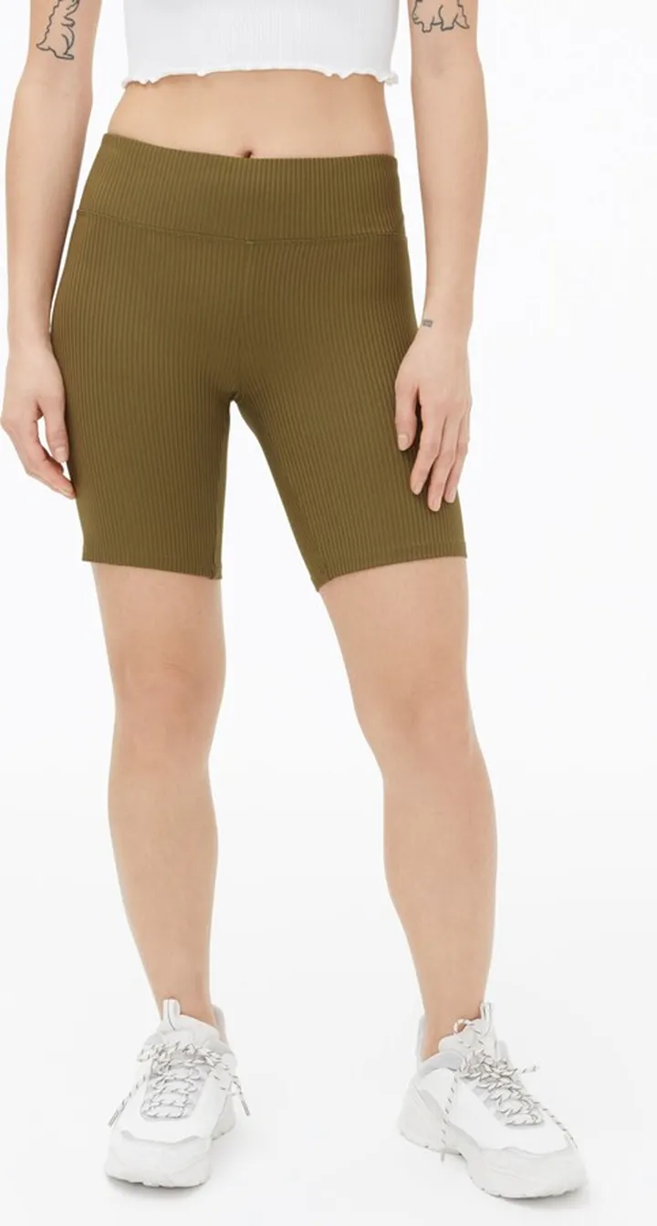 Aeropostale Women's Ribbed High-Rise Bike Shorts