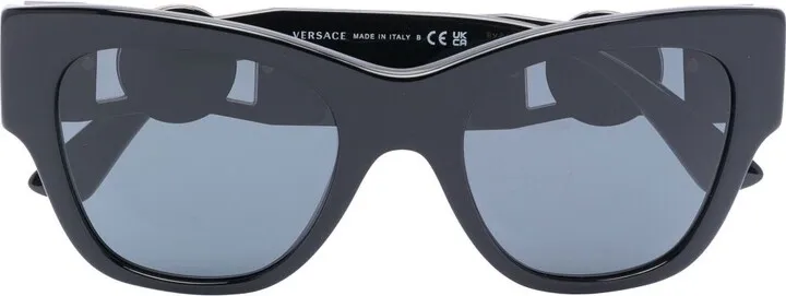 Black Medusa Head Cat-Eye Sunglasses