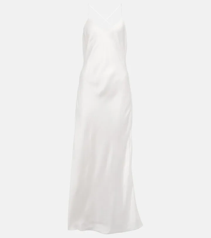 Crepe slip dress