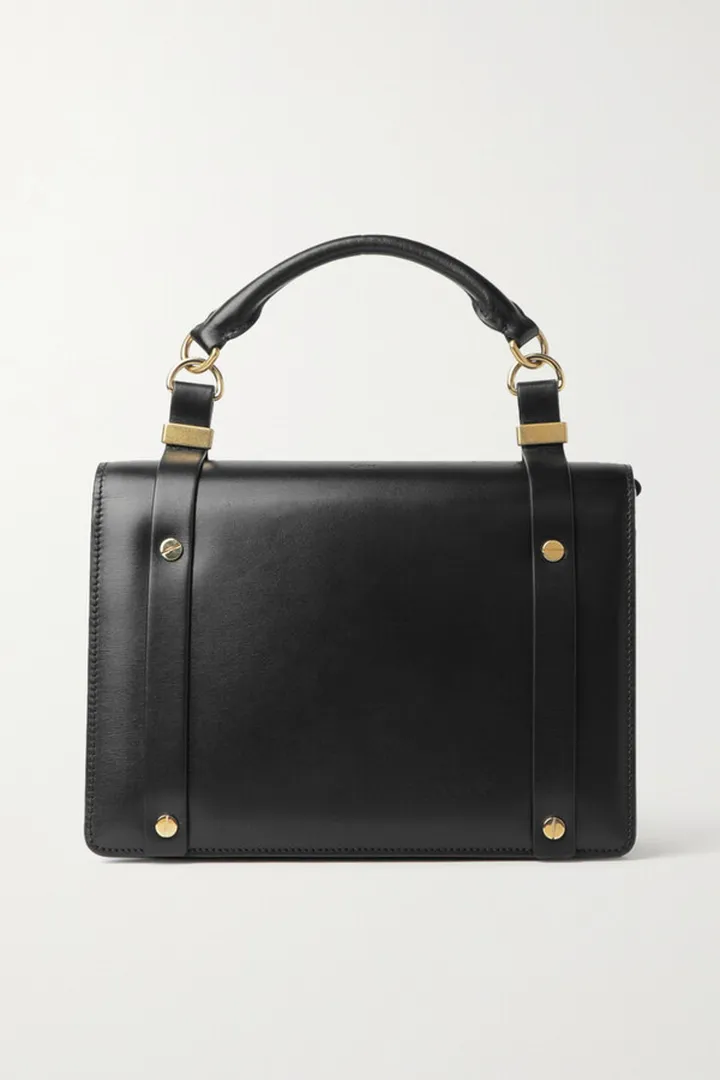 Chloé - + Net Sustain Medium Studded Leather Tote - Black
