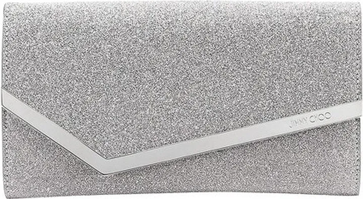 Emmie Glitter Leather Clutch