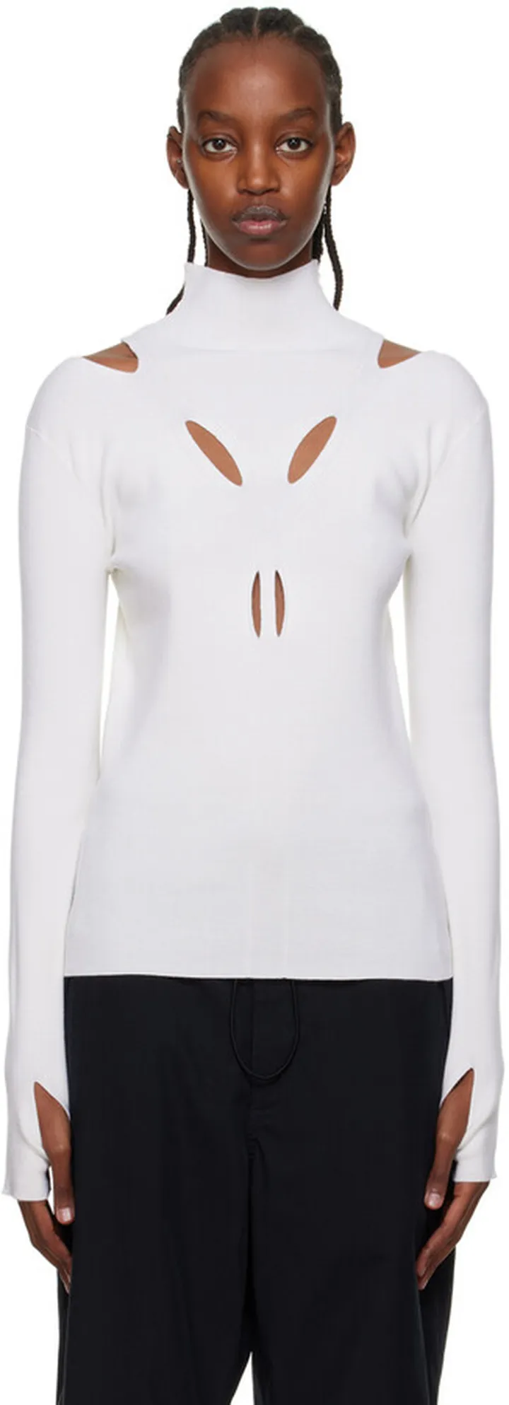 Dion Lee Off-White Skivvy Turtleneck