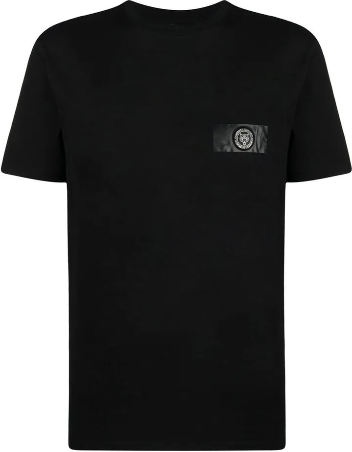 tiger-print short-sleeved T-shirt