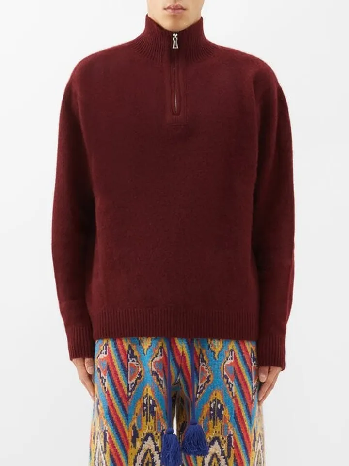 Half-zip Cashmere Sweater