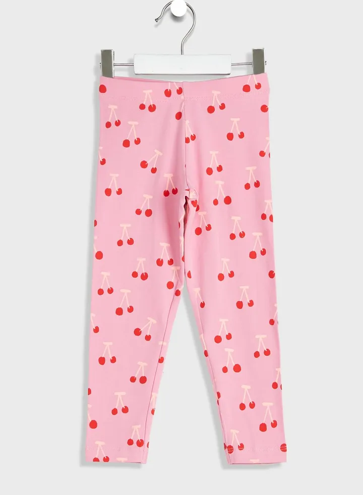 Kids Cherry Print Leggings
