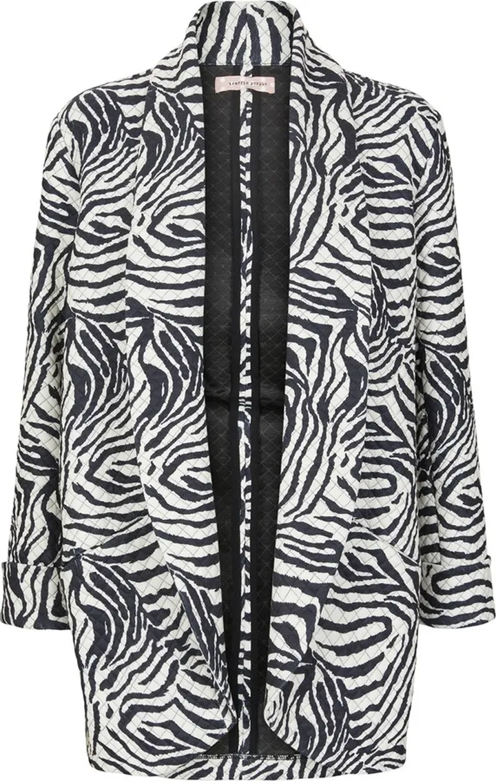 Traffic People - Zebra Print Boyfriend Jacket