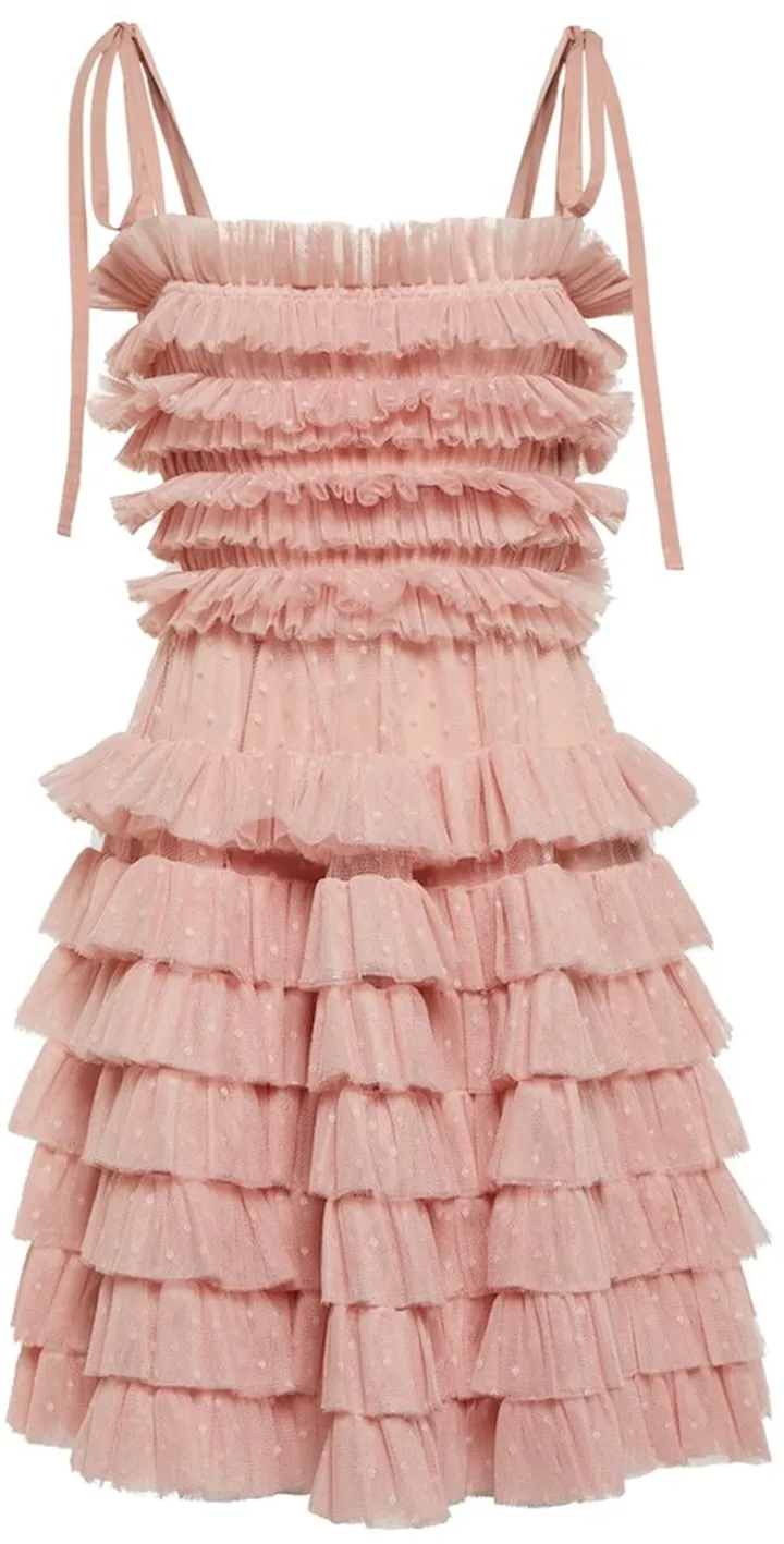 Point d'esprit tulle minidress