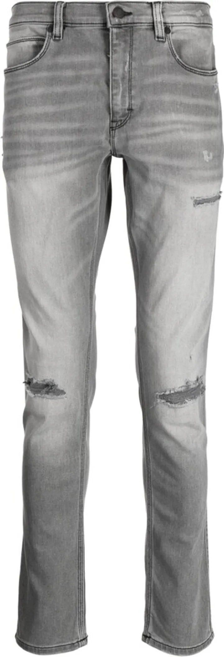 Distressed Slim-Fit Denim Jeans
