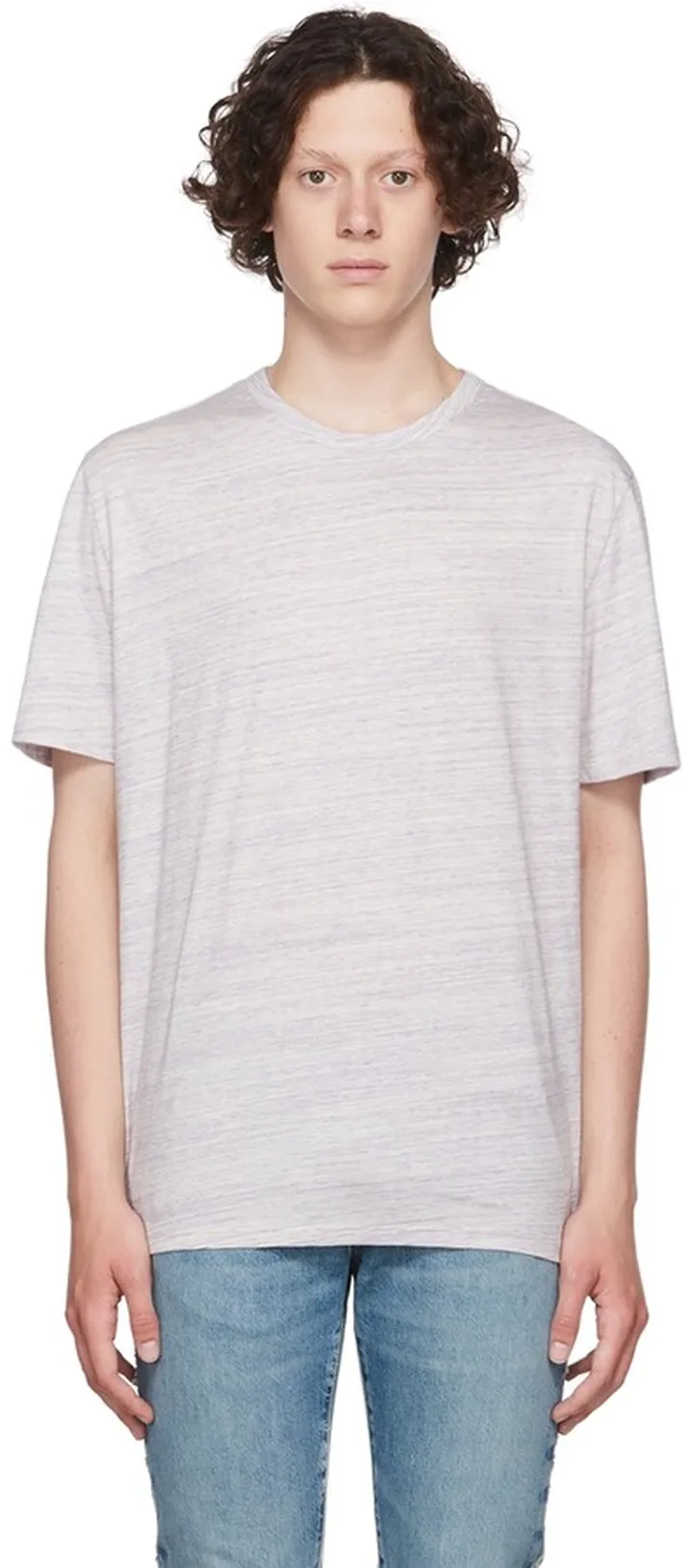Vince Purple Cotton T-Shirt