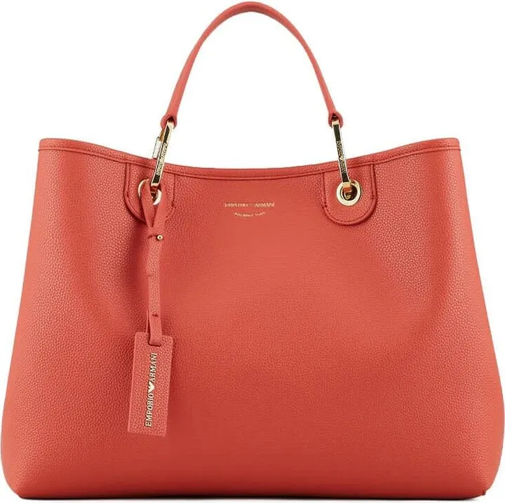 Emporio Armani Myea Brick Orange Shopping Bag