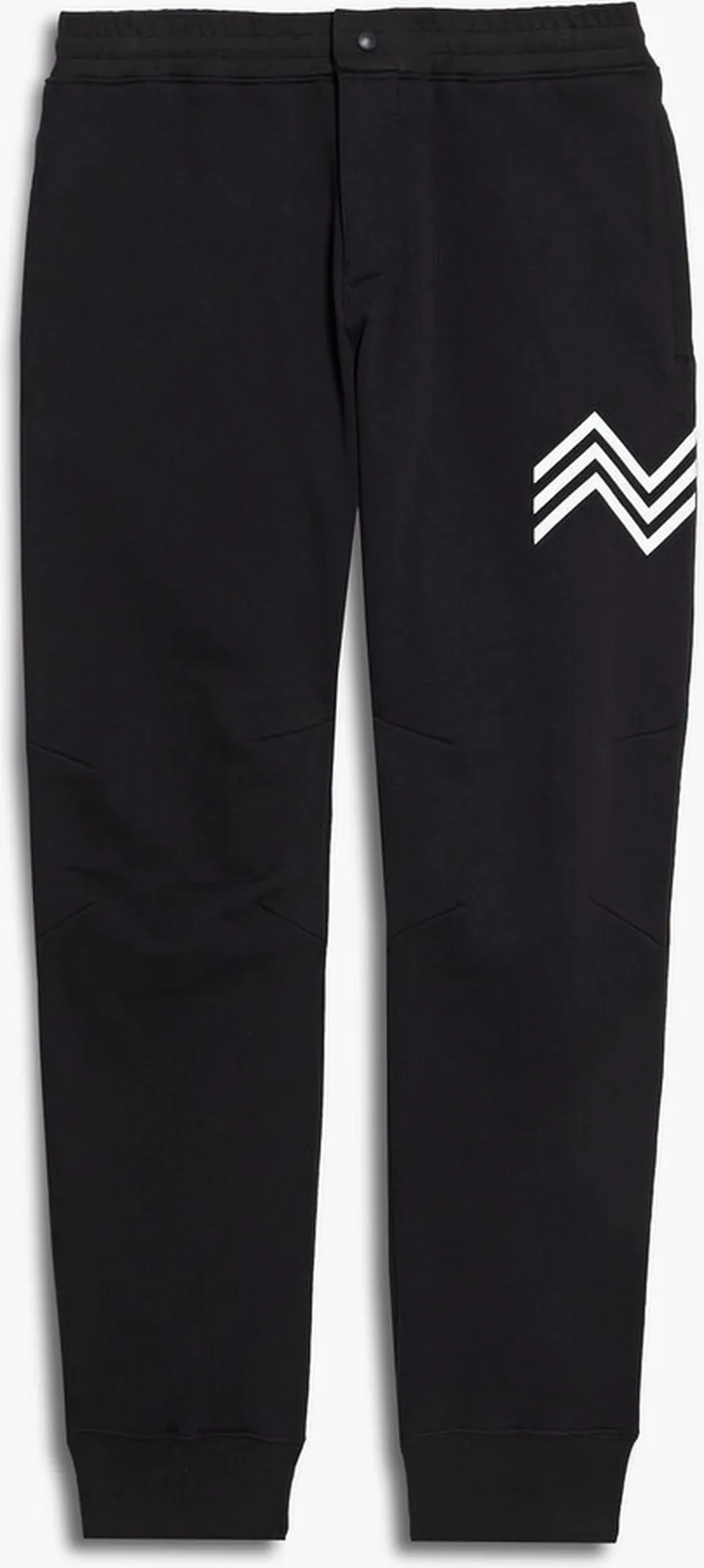 Printed cotton-fleece sweatpants