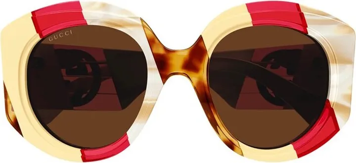 Gucci Eyewear Panthos Frame Sunglasses