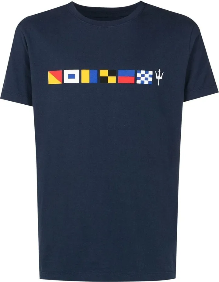 graphic-print detail T-shirt