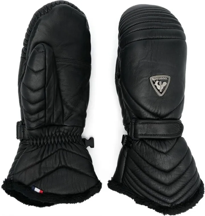 Logo-Patch Detail Ski Gloves