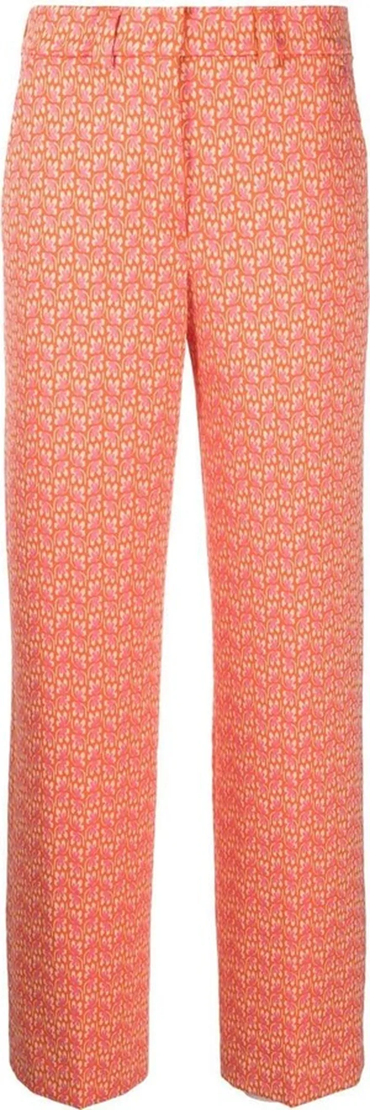 Jacquard Four-Pocket Straight Trousers