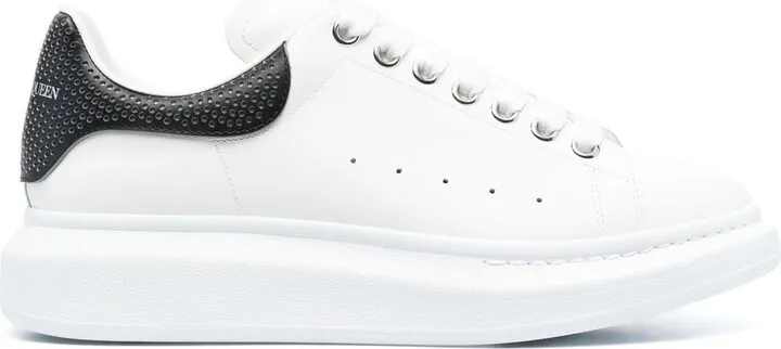Oversized low-top leather sneakers