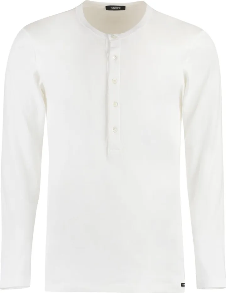 Cotton Henley T-shirt