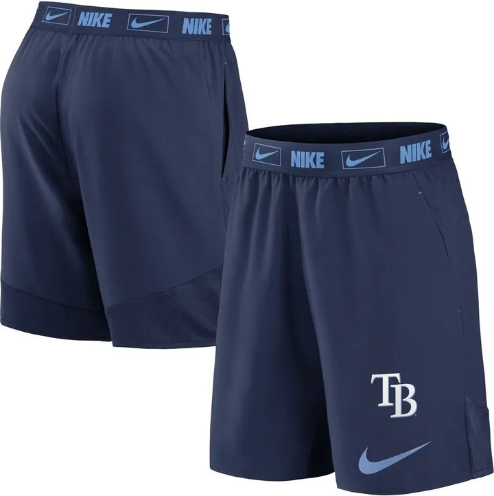 Men's Nike Navy Tampa Bay Rays Primetime Logo Performance Shorts