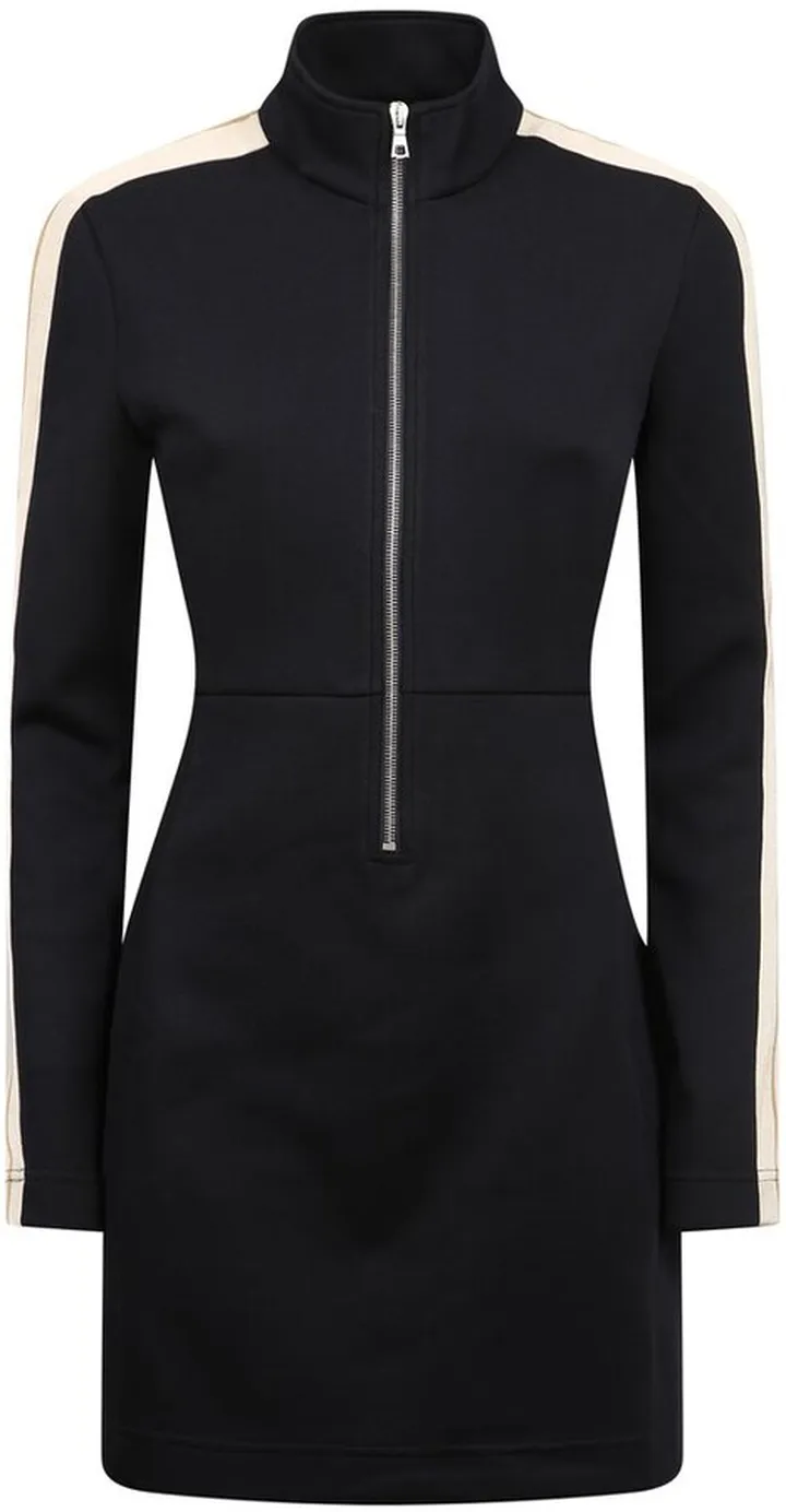 Palm Angels Half-Zipped Jersey Mini Dress