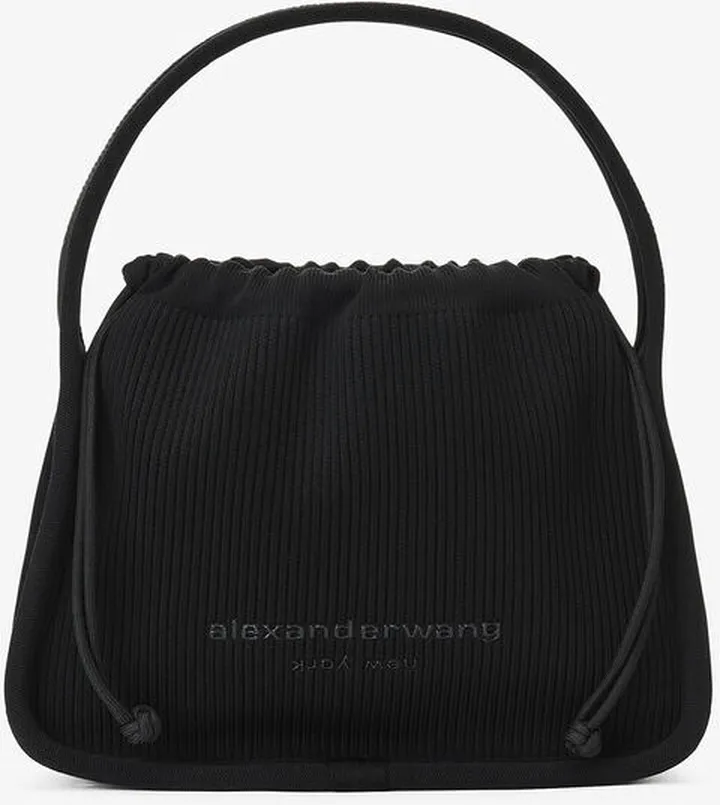 Alexander Wang Women's Ryan Small Bag In Rib Knit Black