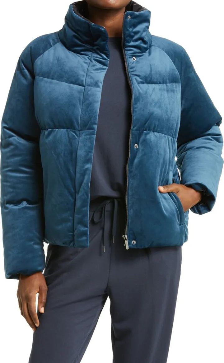 Velvet Puffer Jacket