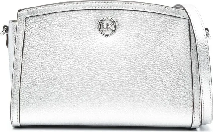 Leather Logo-Plaque Bag