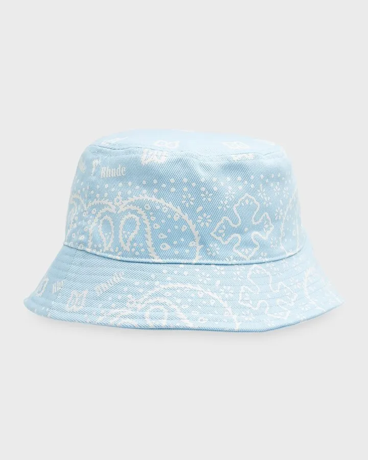 Men's Bandana Canvas Bucket Hat