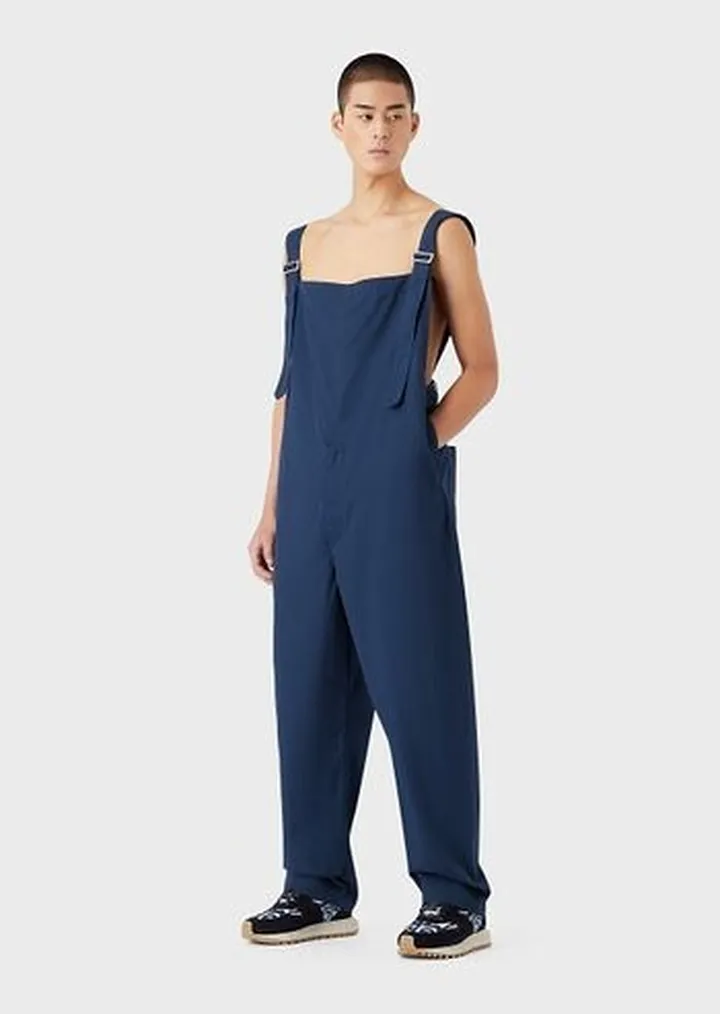 Sustainable Collection recycled canvas dungarees